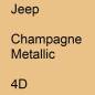 Preview: Jeep, Champagne Metallic, 4D.